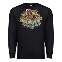 Black southern memal western flowers Premium Sweatshirt - NancyCooperArtShop