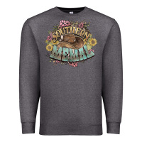 Charcoal Heather southern memal western flowers Premium Sweatshirt - NancyCooperArtShop