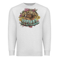 Oatmeal Heather southern memal western flowers Premium Sweatshirt - NancyCooperArtShop