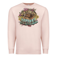 Pale Pink southern memal western flowers Premium Sweatshirt - NancyCooperArtShop
