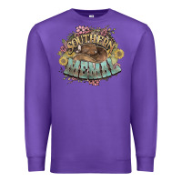 Purple southern memal western flowers Premium Sweatshirt - NancyCooperArtShop