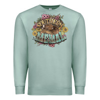 Seafoam southern memal western flowers Premium Sweatshirt - NancyCooperArtShop