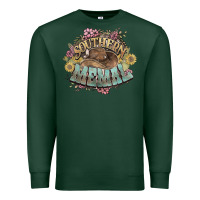 Sports Green southern memal western flowers Premium Sweatshirt - NancyCooperArtShop