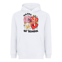 White happy 100 days of school Heavyweight Hoodie - MaliasSmallBusiness