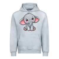 Heather Grey elephant Urban Hoodie - texasbilliewilder