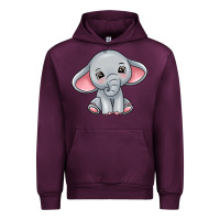 Mauve Wine elephant Urban Hoodie - texasbilliewilder