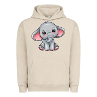 Pigment French Oak elephant Urban Hoodie - texasbilliewilder
