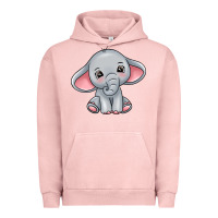 Pigment Salmon elephant Urban Hoodie - texasbilliewilder