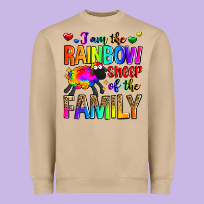 I Am The Rainbow Sheep Of The Family Heavyweight Sweatshirt Designed By Zillion Design Studio