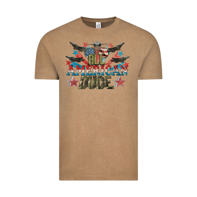 All American Dude 4th Of July Vintage Tee by CowGirlArtShop | Teevron