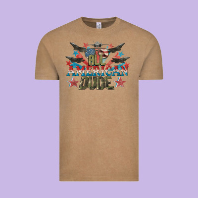 All American Dude 4th Of July Vintage Tee Designed By Cowgirlartshop
