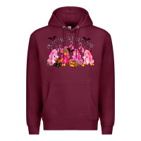 Burgundy in october we wear pink Premium Hoodie - LillyAllenDesigns