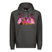 Charcoal Heather in october we wear pink Premium Hoodie - LillyAllenDesigns