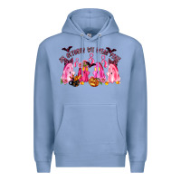 Colony Blue in october we wear pink Premium Hoodie - LillyAllenDesigns