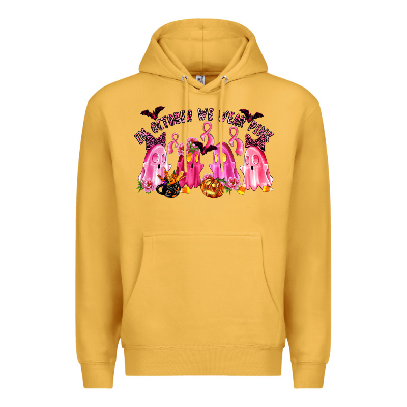 In October We Wear Pink Premium Hoodie by LillyAllenDesigns | Teevron