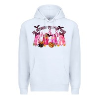 White in october we wear pink Premium Hoodie - LillyAllenDesigns
