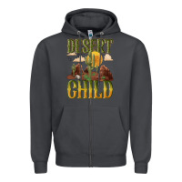 Smoke desert child cactus Zipper Hoodie - NancyCooperArtShop