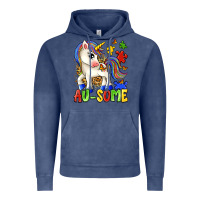 Vintage Denim au some unicorn Vintage Hoodie - Zillion Design Studio