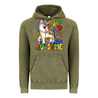Vintage Olive au some unicorn Vintage Hoodie - Zillion Design Studio