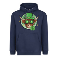 Navy st. patrick's day heifer Heavyweight Hoodie - MaliasSmallBusiness