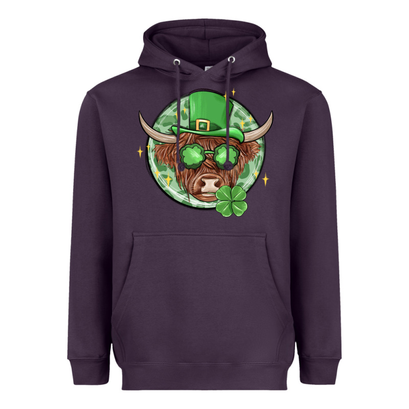 St. Patrick's Day Heifer Heavyweight Hoodie by MaliasSmallBusiness | Teevron