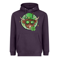 Plum st. patrick's day heifer Heavyweight Hoodie - MaliasSmallBusiness