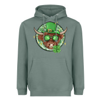 Sage st. patrick's day heifer Heavyweight Hoodie - MaliasSmallBusiness