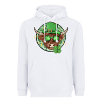 White st. patrick's day heifer Heavyweight Hoodie - MaliasSmallBusiness