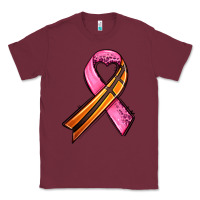 Burgundy breast cancer sport ribbons Classic Tee - AdoDesignShop