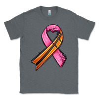 Charcoal Heather breast cancer sport ribbons Classic Tee - AdoDesignShop