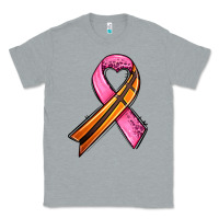 Heather Grey breast cancer sport ribbons Classic Tee - AdoDesignShop