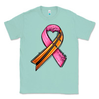 Seafoam breast cancer sport ribbons Classic Tee - AdoDesignShop