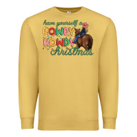 Antique Gold have yourself a rowdy howdy christmas Premium Sweatshirt - MaliasSmallBusiness