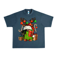 Midnight Navy christmas afro gnomes Urban Heavy Tee - FaDigitalArtStudio