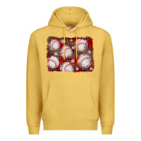 Antique Gold baseball christmas background Premium Hoodie - AdoDesignShop