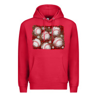 Cardinal baseball christmas background Premium Hoodie - AdoDesignShop