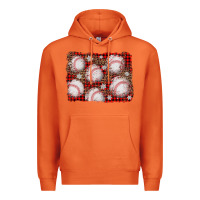 Carrot baseball christmas background Premium Hoodie - AdoDesignShop