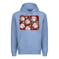 Colony Blue baseball christmas background Premium Hoodie - AdoDesignShop