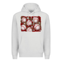 Dove Grey baseball christmas background Premium Hoodie - AdoDesignShop