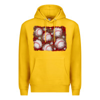 Lemon baseball christmas background Premium Hoodie - AdoDesignShop