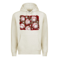 Oatmeal Heather baseball christmas background Premium Hoodie - AdoDesignShop