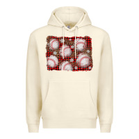 Sandshell baseball christmas background Premium Hoodie - AdoDesignShop
