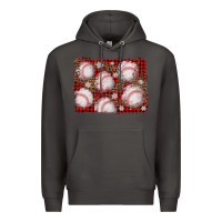 Smoke baseball christmas background Premium Hoodie - AdoDesignShop
