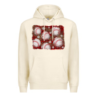 Tofu baseball christmas background Premium Hoodie - AdoDesignShop