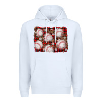 White baseball christmas background Premium Hoodie - AdoDesignShop