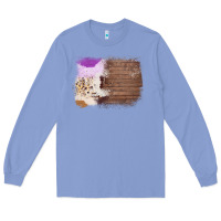Colony Blue Wood Cowhide Pattern Long Sleeve Tee - Bettercallsaul