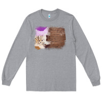 Heather Grey Wood Cowhide Pattern Long Sleeve Tee - Bettercallsaul