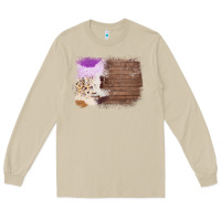 Mushroom Wood Cowhide Pattern Long Sleeve Tee - Bettercallsaul
