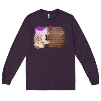 Plum Wood Cowhide Pattern Long Sleeve Tee - Bettercallsaul