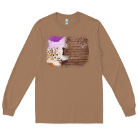 Toasted Coconut Wood Cowhide Pattern Long Sleeve Tee - Bettercallsaul